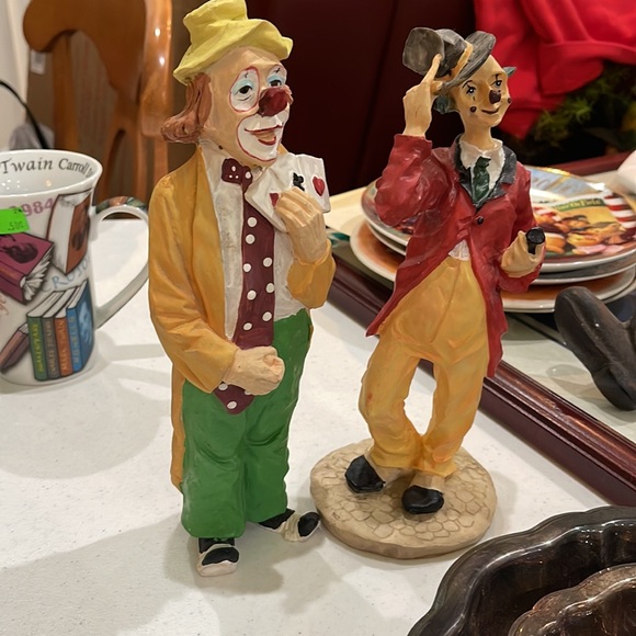 Vintage Colorful Clown Figurines - Picture 2 of 4